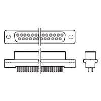 AMP Connectors - TE Connectivity 745058-4 Receptacle HD-20 25P SOCKET 630