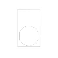 SCHNEIDER ZBY65101 Legend ENGRAVABLE LEGEND 30x50 WHITE