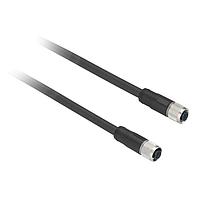 Telemecanique XZCR1111064D3 Sensor Cables / Actuator Cables Con Fem-Fem PUR 2xM12 Straight 5P 3M