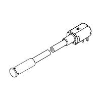 BIVAR FLP2R9.0-SG Flexible Light Pipes Flexible Light Pipe Assembly, 2mm. Fiber Optic Core, Right Angle, 5.1mm. Dia. Low Profile Lens, 9.0in. Length, 3mm LED, Green