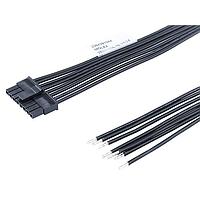 Molex 226429-1082 Off-the-Shelf Micro-Fit 3.0 Female-to-Pigtail OTS Cable ASSY 1 Row 150mm Tin 8 CKT BLK