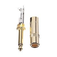 REAN NYS224AG Phone Connectors 1/4" MONO LONG HANDL DIE CAST Au REAN