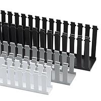 HellermannTyton 181-15212 Slotted Wall Wiring Duct Slotted Wall Wiring Duct, 1.5" x 2", Adhesive, PVC, White, 30ft/Box