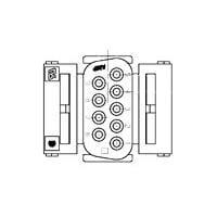 AMP Connectors - TE Connectivity 207752-3 Receptacle HDJ-20 9P SOCKET