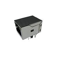 Adam Tech MTJ-88TUX1-FSD-VL5-M236Y-HT Modular Connectors / Ethernet Connectors MODULAR JACK 8P8C RA SG BK SHLD REAR PCB GND LED=GRN&ORG VERT LED PIN HI-TEMP