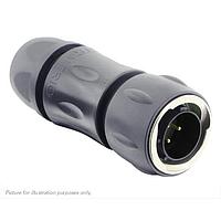 Eaton Souriau-Sunbank UTGX6JC12E3PY Plugs Plug, with cable gland backshell, with 3 male solder contacts, IP68/69K in unmated conditions, keying Y