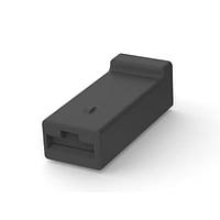 AMP Connectors - TE Connectivity 925324-1 Receptacle Housing 1 POS FF RECP. HSG.(BLACK)