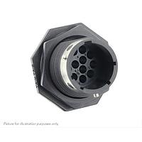 Eaton Souriau-Sunbank UTGX71412PW Receptacles Jam nut receptacle, without backshell, for 12 male contacts,  IP68/69K, keying W