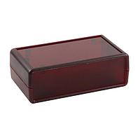 BusBoard Prototype Systems BOX1-P14-RT Hand Held Instrument Red Transparent Plastic Box for Size 1 PCBs (up to 2), Removable end panels, Smooth top, Screws included (4.13 x 2.36 x 1.38in)