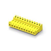 AMP Connectors - TE Connectivity 4-644466-1 Receptacle Assembly 11P CONN ASSY 20 AWG YEL FEED THRU