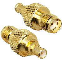 Linx Technologies - TE Connectivity ADP-SMAF-MCXM RF Adapters - Between Series SMA Jack to MCX Plug Adapter