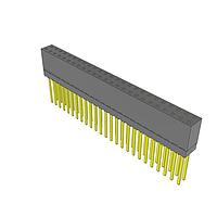 Samtec ESW-125-14-G-D Stackthrough .100" Elevated Socket Strip