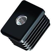 Essentra Components 498603 Conduit Fittings & Accessories 40X30mm SQUARE GLIDE w/10 THREADED INSRT 1.0-1.5mm