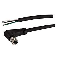 Stewart Connector BC-M5GA4BP01020M Sensor Cables / Actuator Cables M5 Right Angle Female to Pigtail Cable 2M