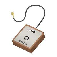KYOCERA AVX 1004259C0-AA12L0100 Patch GPS/GLONASS 1.575-1.602GHz 50ohm 3V 25x25x6.5mm 100mm Cable Ceramic Patch Ant
