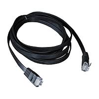DIGI 76002106 Ethernet Cables / Networking Cables CBL,UTP CAT6, 2 Metre (6 feet), black, flat patch cable