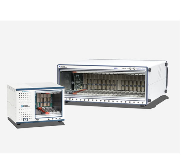 Modular PXI chassis used in electronic test and instrumentation systems