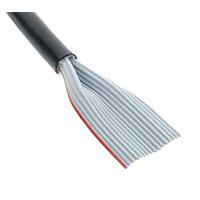 3M Electronic Solutions Division 3759/15-100 Round Jacketed Flat Cables .050" 15C RND JACKTD BLACK 28AWG STRANDED