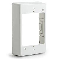 HellermannTyton TSRFW-JB1 Wire Ducting & Raceways Single Gang Junction Box, 1-1/4" Deep, PVC, Office White, 1/bg
