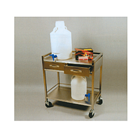 SciLab SL.Car7033 Stainless-steel Cart (2×Drawer & 2×Shelves, 75×45×h90cm)