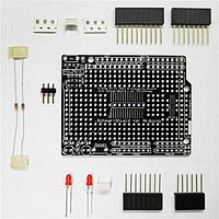 SchmartBoard 206-0006-02 Breadboards / Protoboards 0.65mm Pitch SOIC Surface Mount Prototyping shield for Arduino (With Components)
