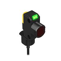 Banner Engineering DS18VP6LP Photoelectric Sensors DS18 Series Sensors; Polarized Retroreflective; Range: 3.5 m (11.4 ft); Input: 10-30 V dc; Output: Complementary PNP; 2 m (6.5 ft) Cable