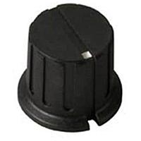 Davies Molding 1150 Cylindrical Knob with Skirt .9375"D X .782"H BLK