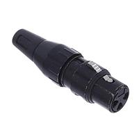 Deltron 708-0300 Cable Sockets BLK/SILV CABLE 3C