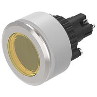 EAO K14-131.221071 Pushbutton Switches Illuminated pushbutton-Set flat lens yellow flat mom 1NC+1NO ST 24VAC/DC