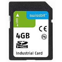 Swissbit SFSD4096L1AS1TO-I-ME-221-STD SD Cards Industrial SD Card, S-600, 4 GB, SLC Flash, -40C to +85C