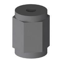 Essentra Components HTSN-M4-20-8-1 Hex Standoff,Thrd Fem/Fem,Blk,20MM Spc