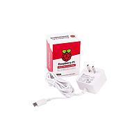 Raspberry Pi SC0478 Fixed Plugs KSA-15E-051300HI, Official Power Supply, 5.1V, 3A, USB-C Power Supply, IN, (BIS), White UCON01002