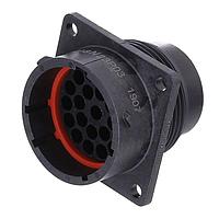 Amphenol SINE Systems RTS018N23P03 Connectors RCP SQ FL 23POS SZ 18 PIN SEAL