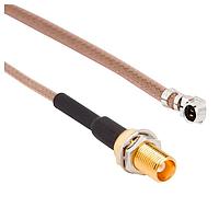 Amphenol RF 336503-08-0300 RF Cable Assemblies MCX Blkhd Jack - AMC Plug RG-178 300mm