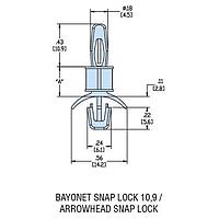 Heyco 10079 PCB Support HLSP3-06 NATURAL NYL PCB Support