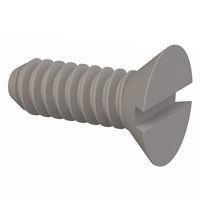 Essentra Components 020440A031 Slotted Countersunk Screw 82 Slotted CSK Screw, #4-40 Thread, 5/16 Lg