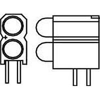 Dialight 553-2233-300F LED Circuit Board Indicators HI EFF YELLOW TRANSL