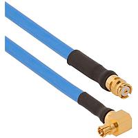 Amphenol SV Microwave FRSMPM-085-FSSMP-060 RF Cable Assemblies SMPM R/A F  SMP Straight F 6"Cable