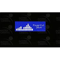 Matrix Orbital BLC2041-BK-WB PC Bay Inserts, LCD Characters 20x4 Wht Txt Blu B/G No Key w/ Black Bkt