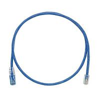 Panduit UTPKCH5BU Cat 5e Keyed Copper Patch Cord, Cat 5e, Blue UT