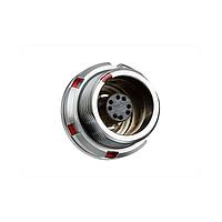 Amphenol LTW SLKC-A08EEFP-GCP-001 Connectors FLOS+, K Series C Size, Metal, 2A, 08 pins, Female Connector, Female Contact, Circular, Push Pull, PCB 180 , Receptacle, Rear Fastened, Front Thickness 5, IP68