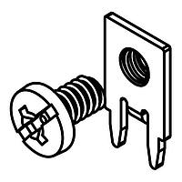 Keystone Electronics 8183-3 Screw Terminals SCREW TERMINAL W/ BLACK SCREW HEAD