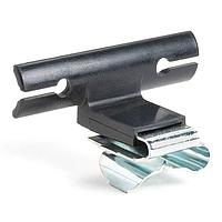 HellermannTyton 133-04243 Edge Clip and Tape Clip Edge Clip and Tape Clip, Panel Thickness 0.06 - 0.11 ", 1.43" Long, PA66HIRHSUV, Black, 4000/ctn