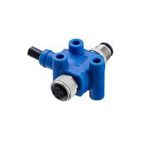 Amphenol LTW HMC-050500-FM0-TSA02 Sensor Cables / Actuator Cables NMEA 2000, T Cable, Metal, 4A, 05 pins, Screw Thread, (End 1) Female Female, (End 2) Male Male, Length 2000mm, IP68