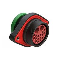 Amphenol SINE Systems AHDP02-24-18PN-BRACL82 Receptacles 18 POSITION PANEL MOUNT RECEPT