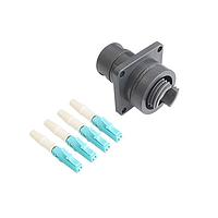 Bulgin PXEB5422C001 Multimode 4 Channel Flange Mount to LC Connector Cable Assembly