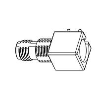 Amphenol RF 031-6294 PCB Connectors RIGHT ANGLE PCB BULKHEAD