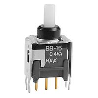 NKK Switches BB15AB/328 Sealed SPDT ON(ON) STRAIGHT BRACKET PC LOW TEMP