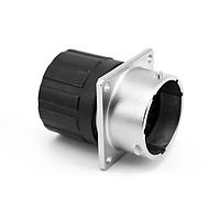 Amphenol SINE Systems RT001619PNHEC03 Connectors 19 Position Square Flange Receptacle, Male, Shell Size 16, Silicone Seal, and End Cap with Individual Wire Sealing