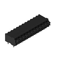 Wurth Elektronik 691410110012 Fixed Terminal Blocks WR-TBL Series 3.5mm pitch Monoblock THT Black Horizontal Dual Pin cable entry Screwless Push In 12P
